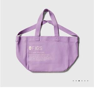 Figs Canvas Tote Lavender Dew